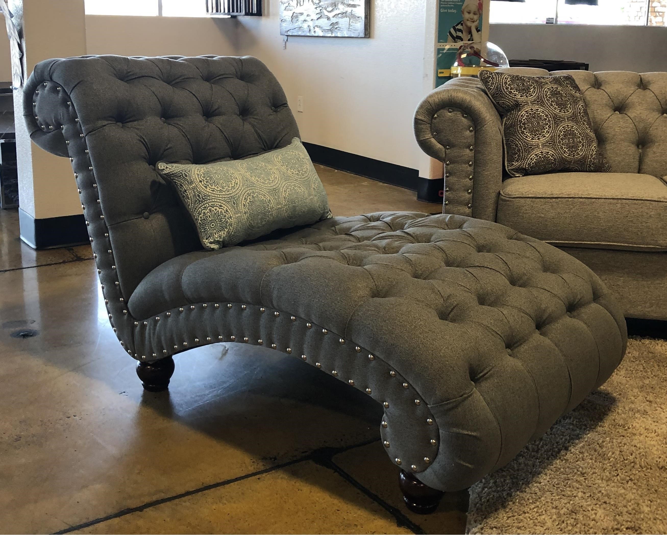 Phoenix Custom Furniture 900 900LGMSLMS Lounge Chaise Madison Slate